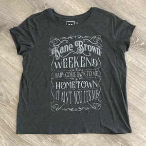 Gray Graphic T-Shirt Kane Brown Weekend Country Song